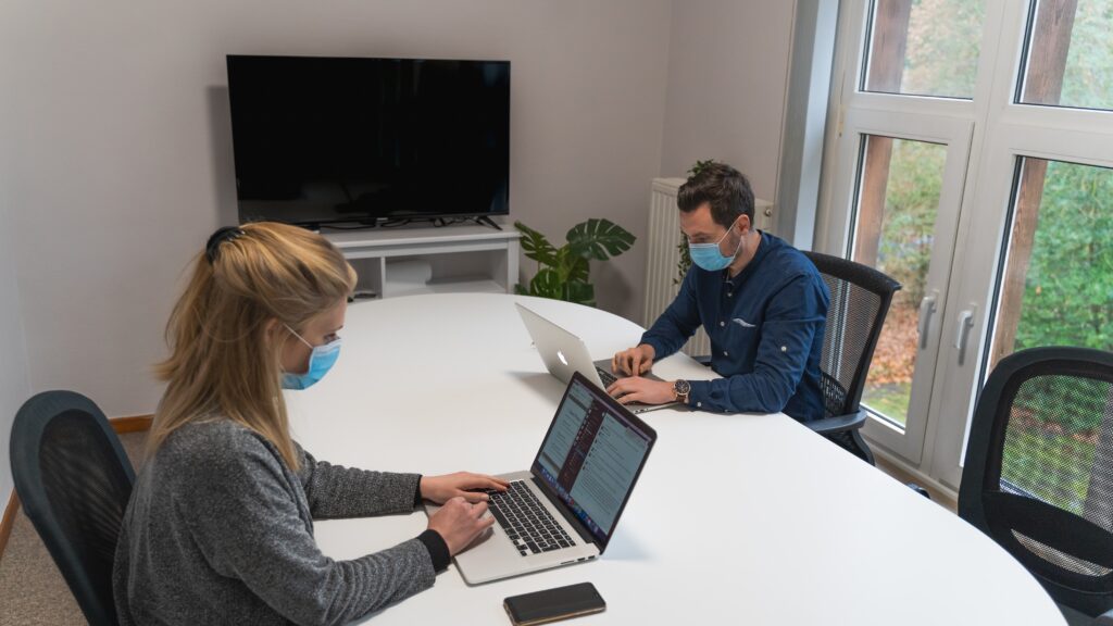 At the office working in masks may be new for some employees. Many may not like the practice, or they will resent policies that are not enforced.